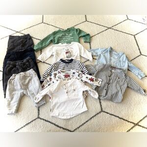 Zara Baby Boy Bundle 3–6 Months – 11 Pieces (Pants, Shirts & Tops)
